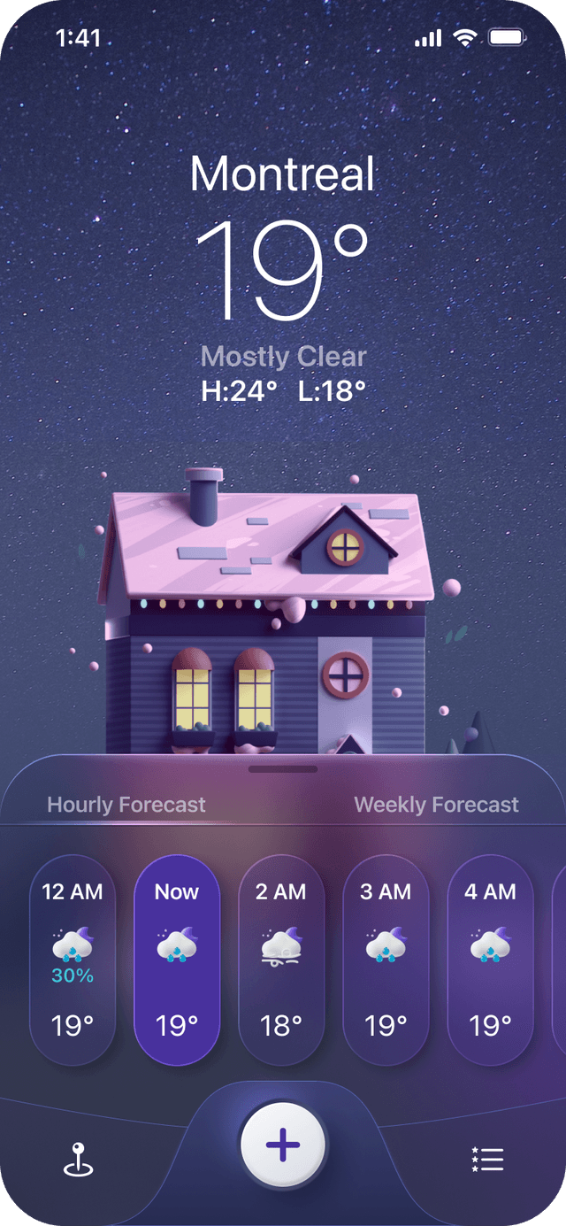 Phone app left screen